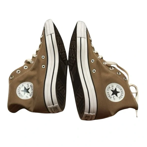 Converse Chuck Taylor All Star Classic Canvas High Top - Sand Dune Size 12M 14W - Picture 4 of 9